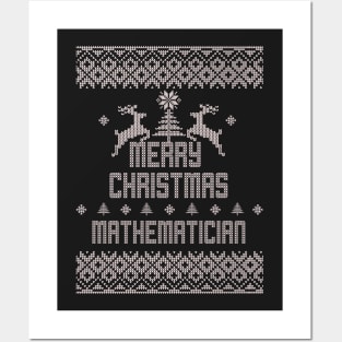 Merry Christmas MATHEMATICIAN Posters and Art